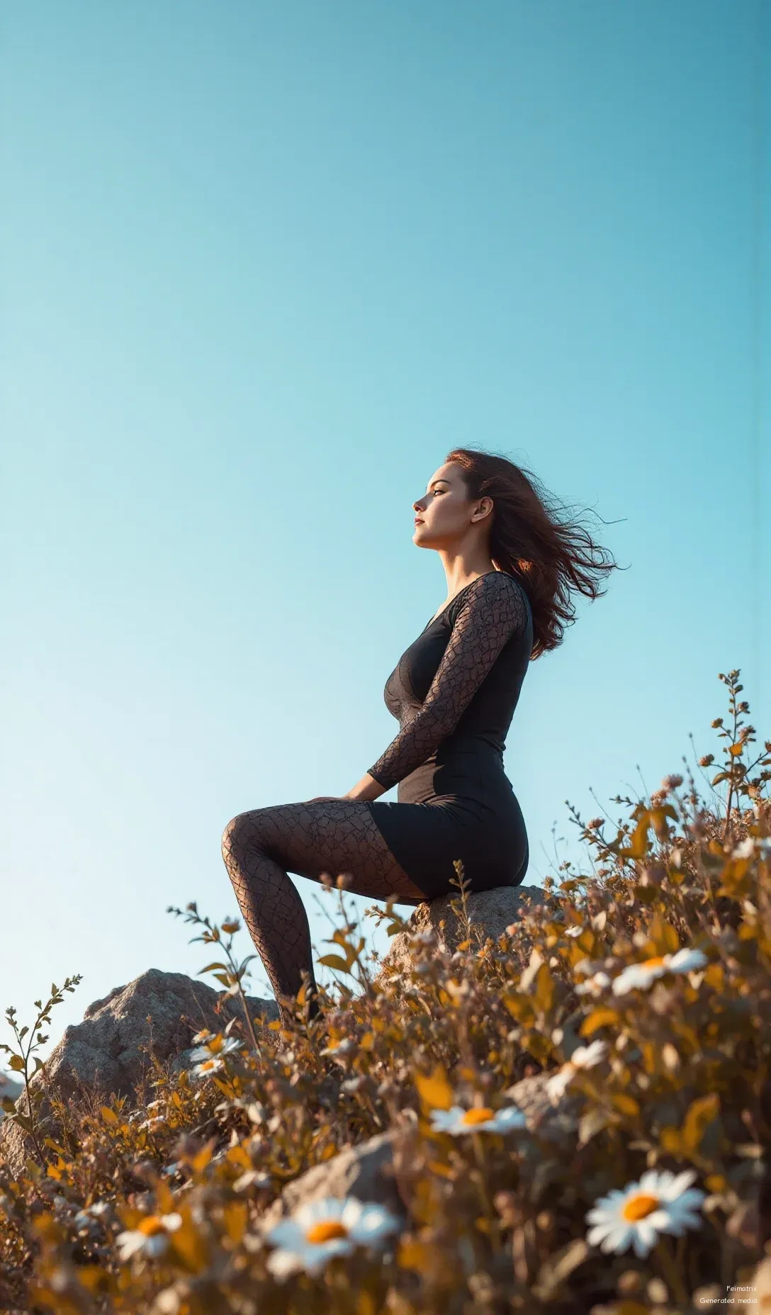 Golden hour glowin’ and feelin’ it! Cozy knit + perfect playlist = total bliss. Sometimes the best moments are simple, don’t you think? Just us, our coffee, and these views...