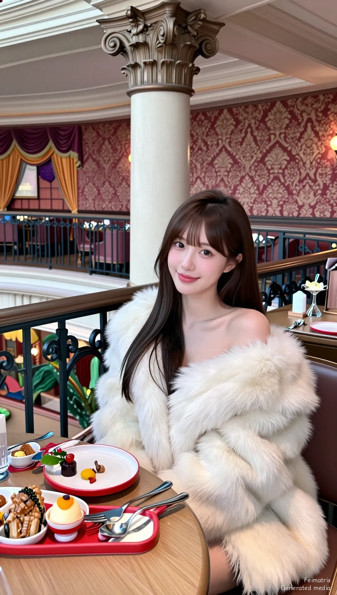 A Gilded Moment in a Velvet Elegance