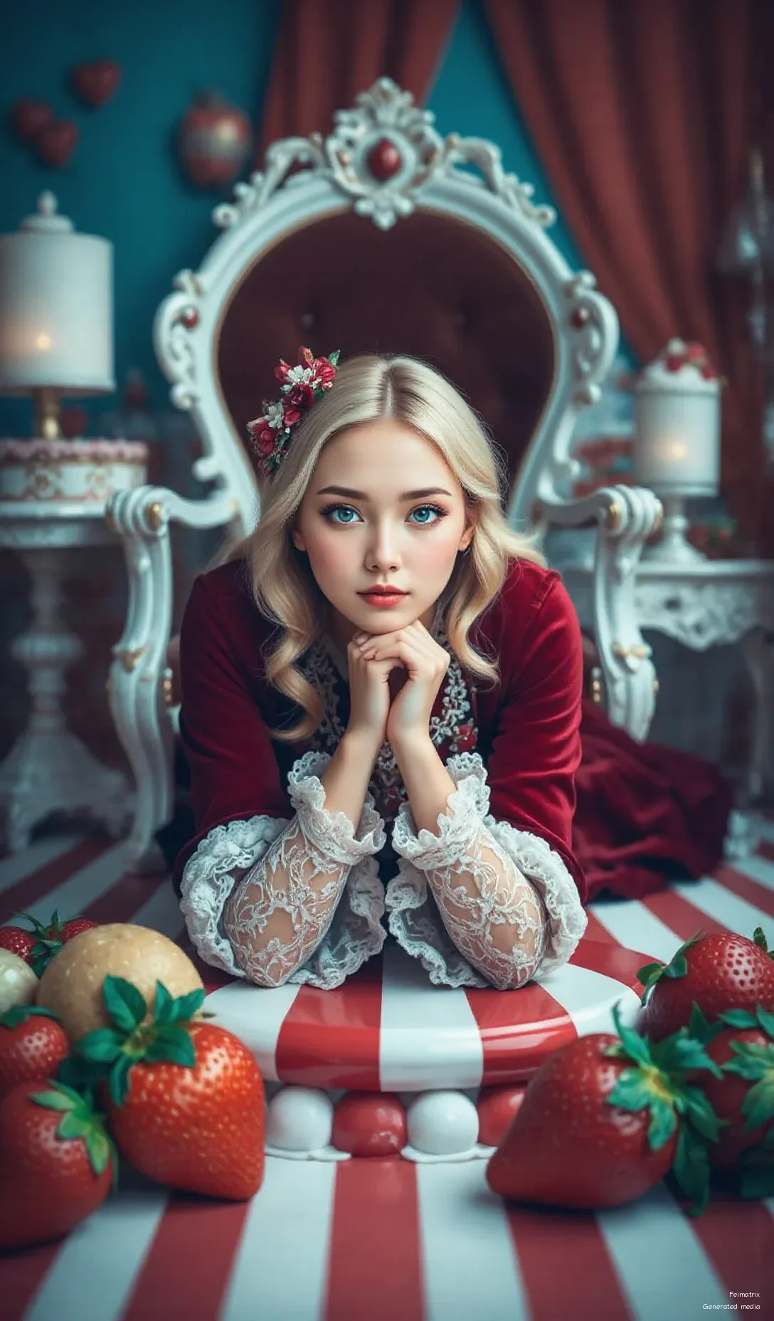 Lost in a whimsical dream, feeling like a character straight out of a fairytale. ✨🍓