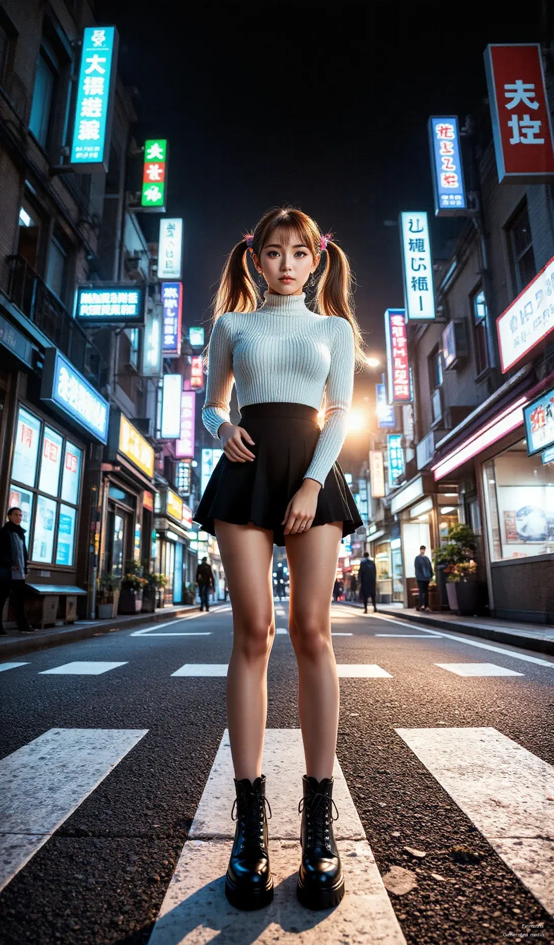 Lost in the neon glow of Tokyo, where every corner is a runway. I'm feeling the vibe of this city tonight! ✨