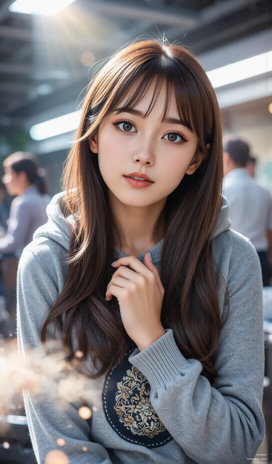 Soaking up the golden hour glow in my favorite comfy hoodie. Feeling cozy and chic all at once!