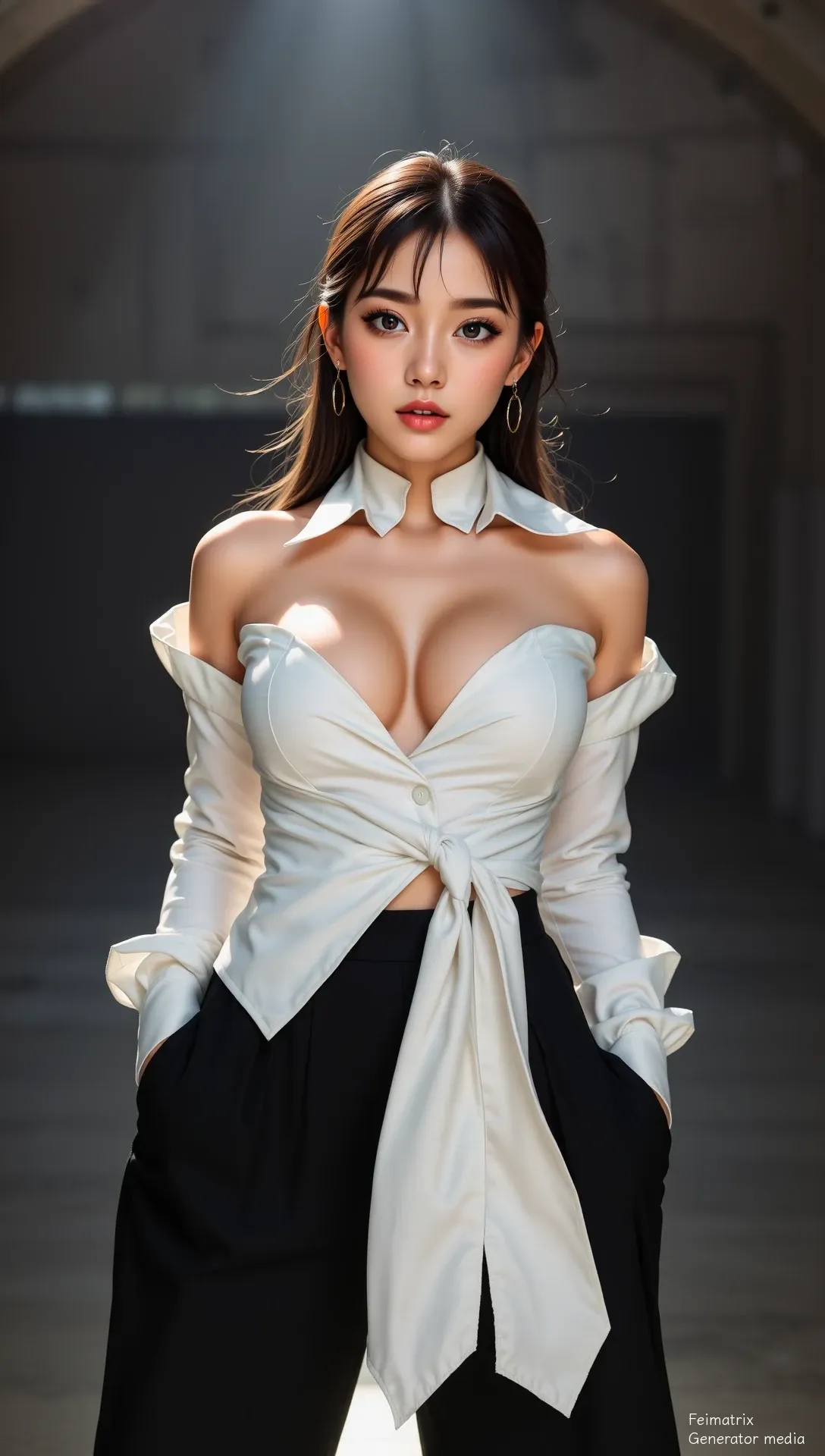 Crimson Bloom on Concrete