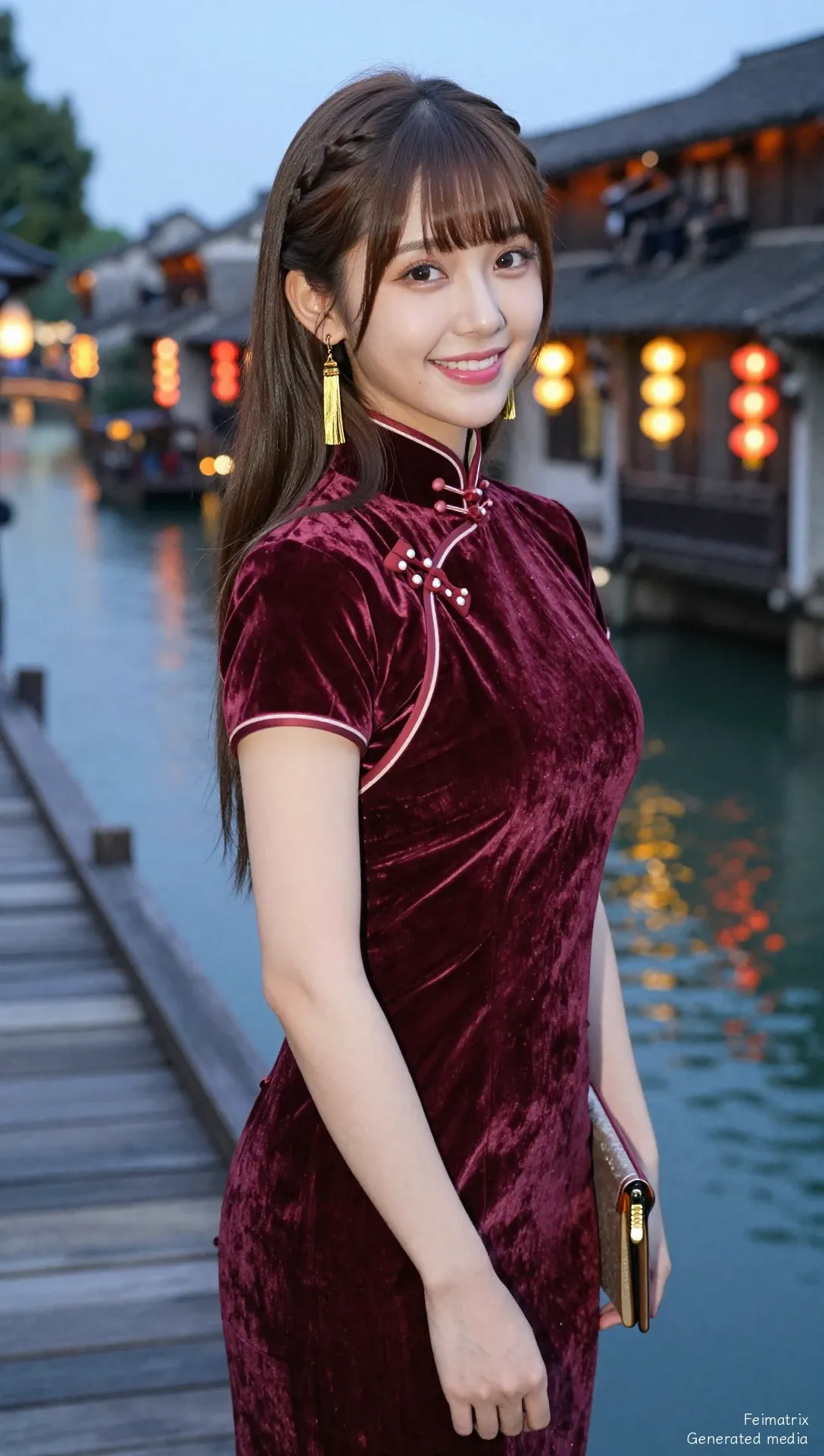 Midnight Melodies in Velvet Red