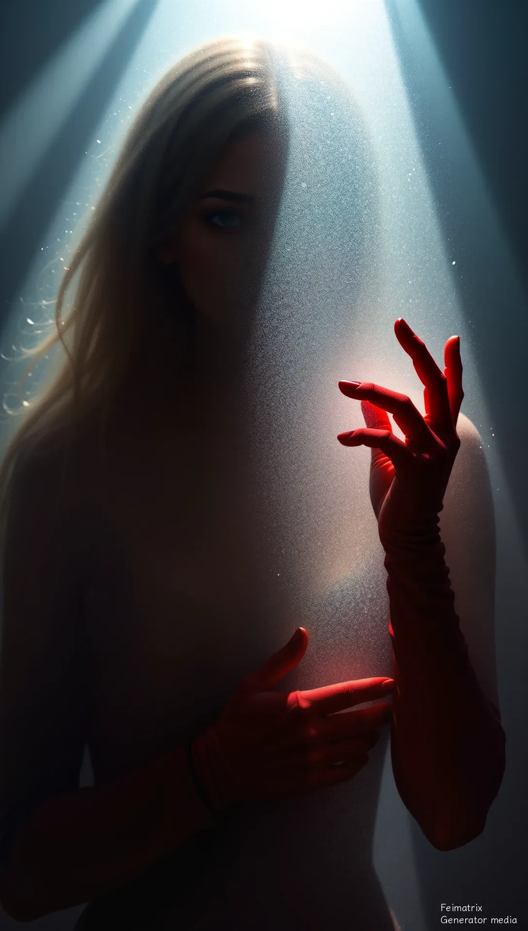 Red Silk in a Cold Room