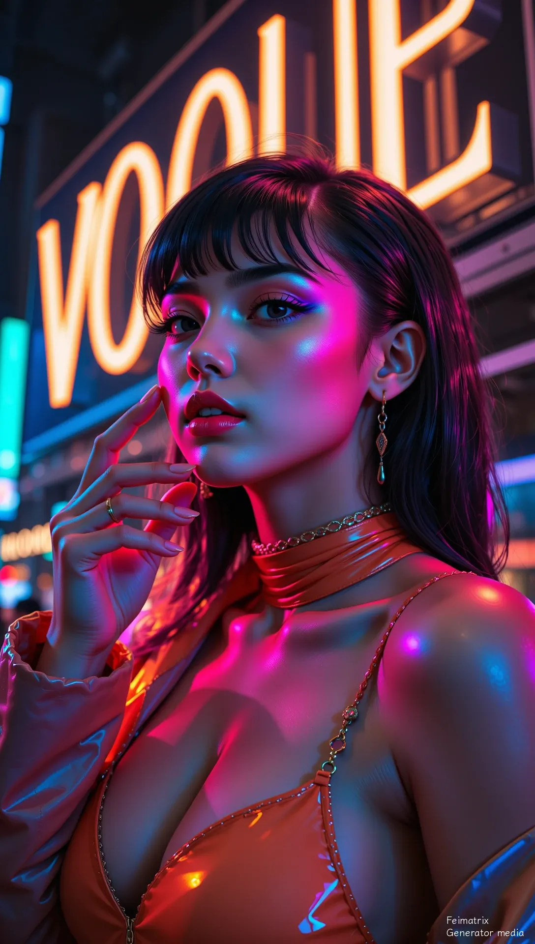 Neon Dust in the Velvet Hour