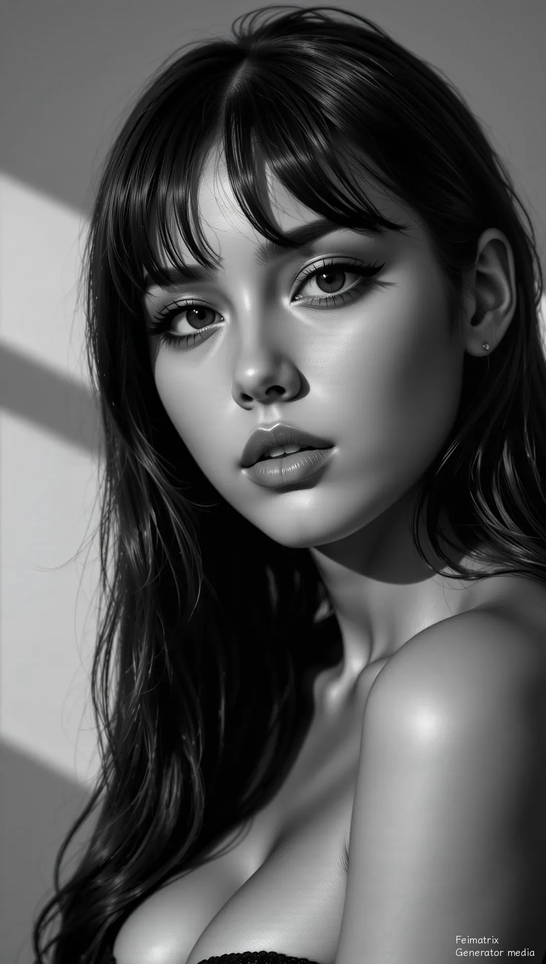 The Geometry of a Tender Touch in Monochrome Solitude