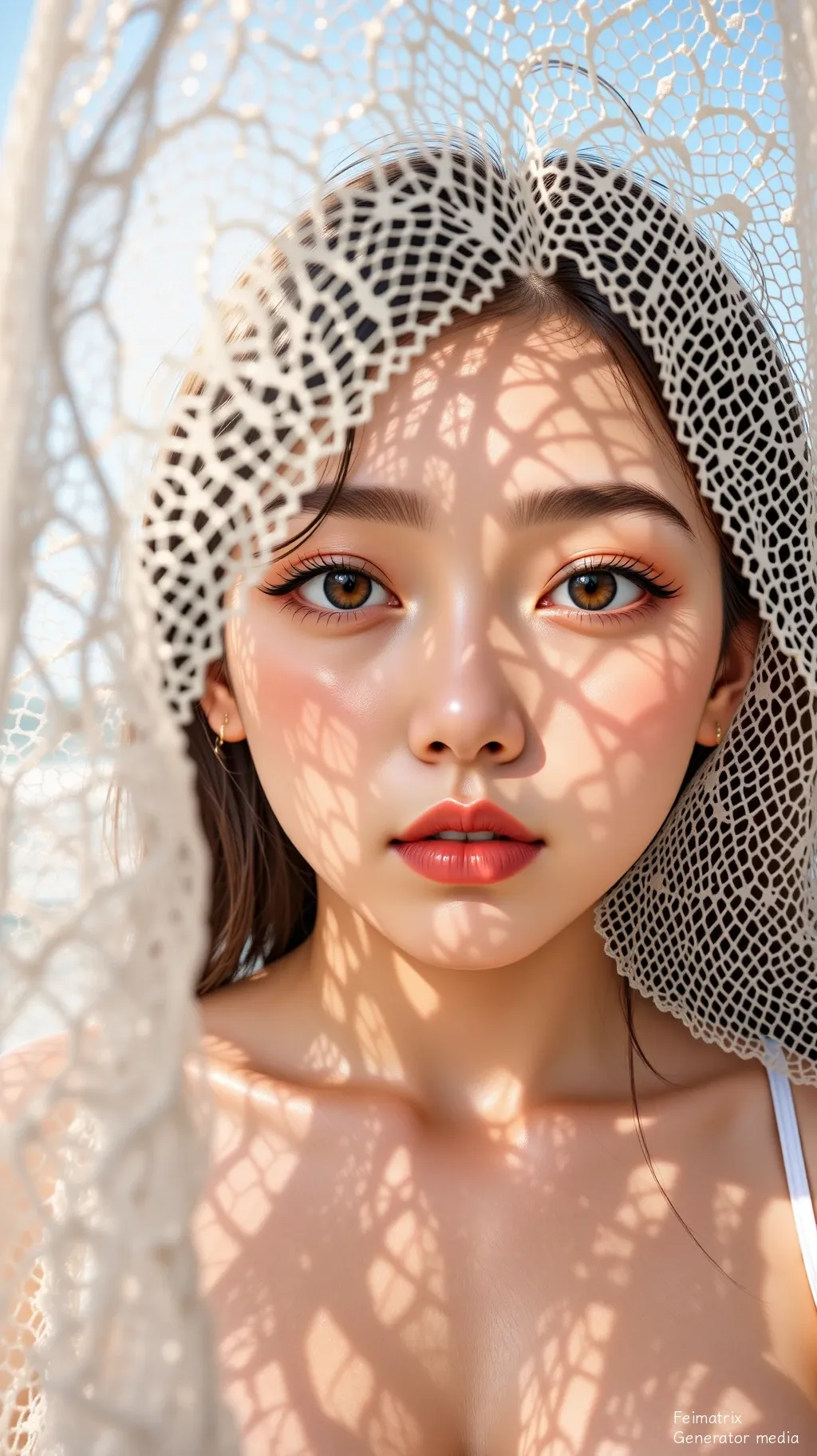 Lace Shadows and Neon Veins