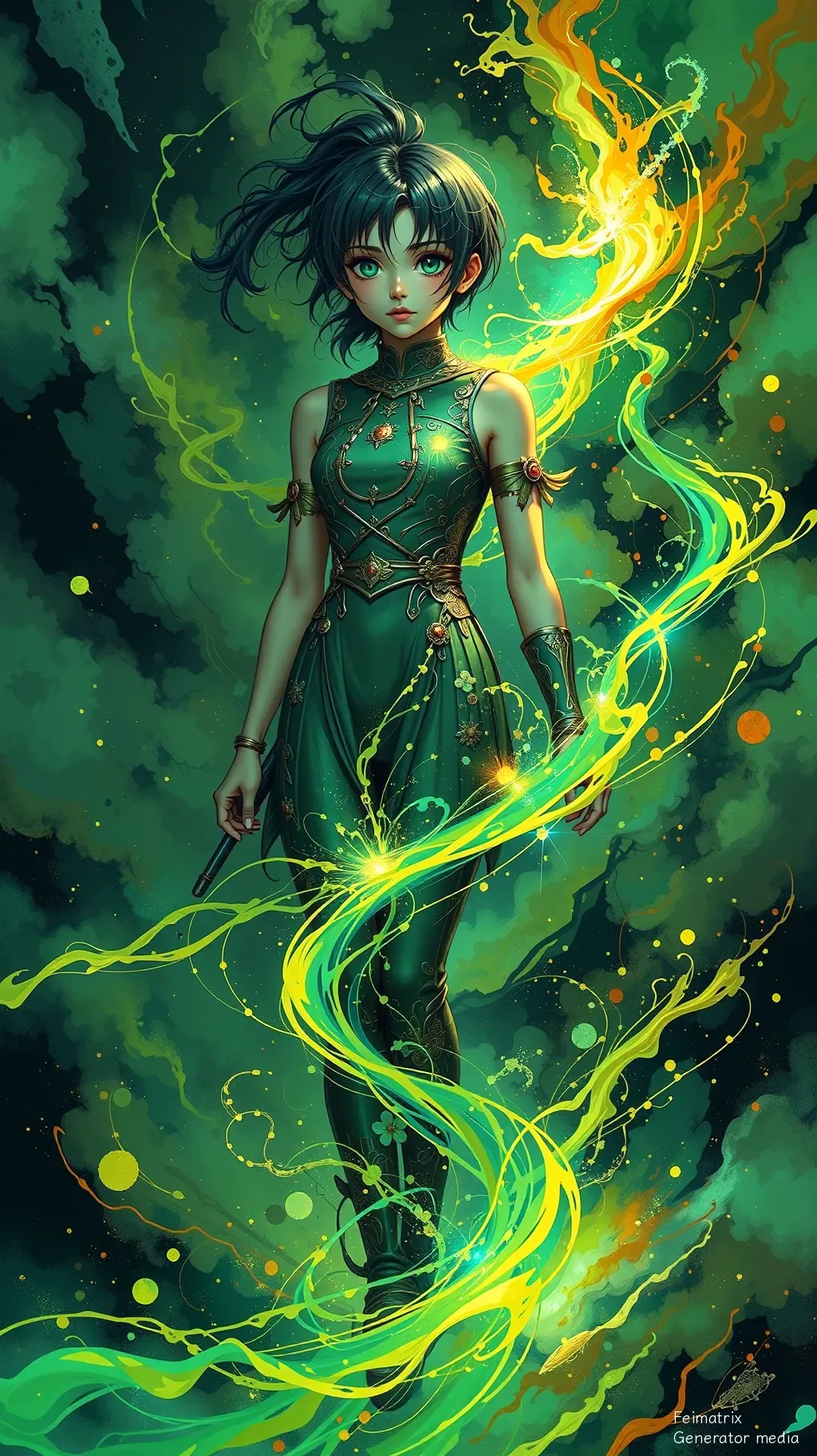 The Golden Packet in a Green-Noise City