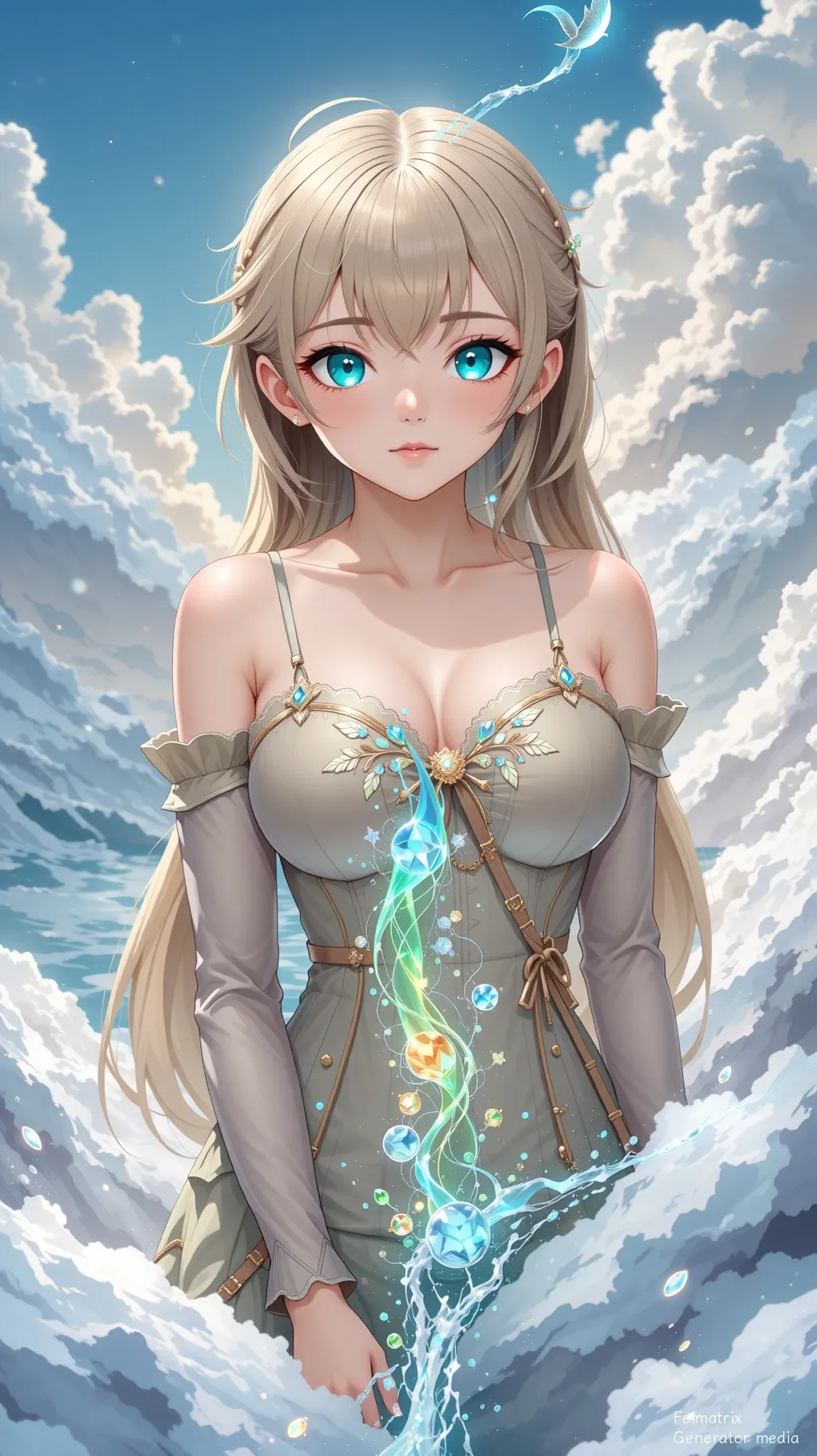 The Geometry of a Heartbeat in Neon Blue