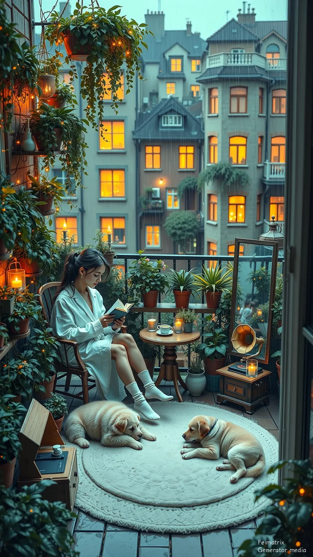 The Amber Hour Between Raindrops