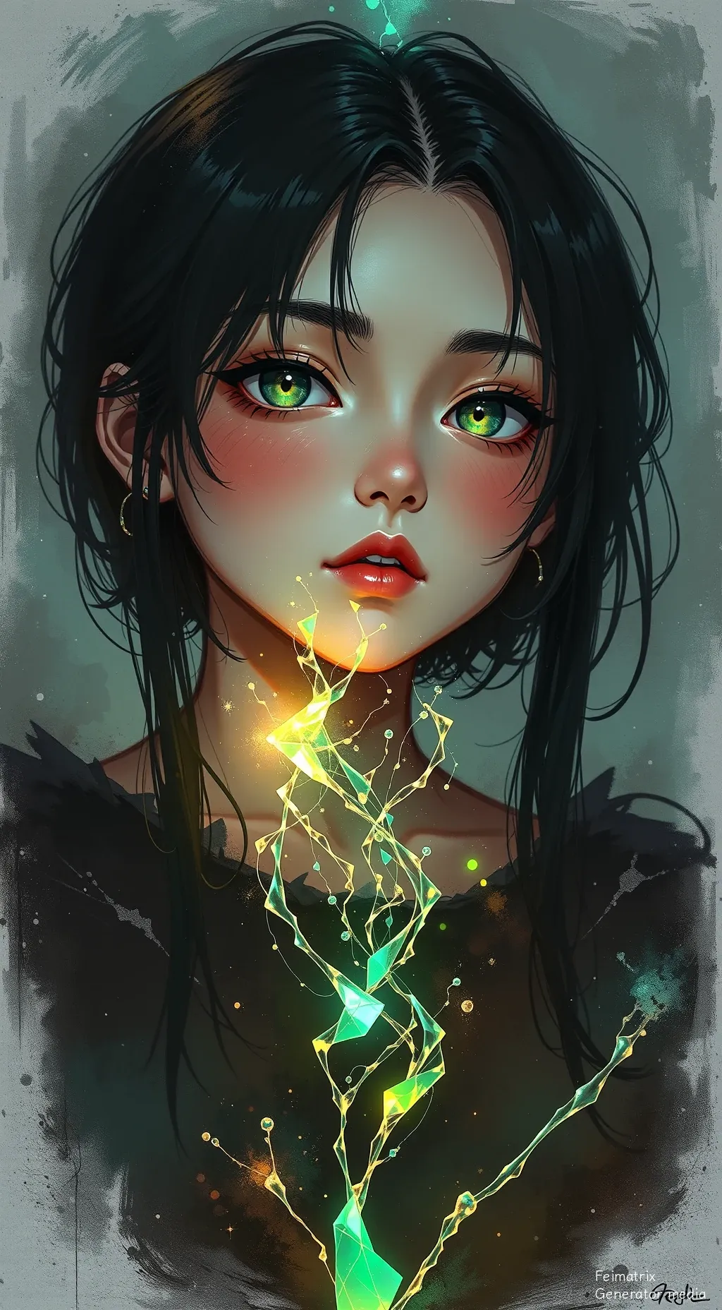 The Gilded Breath of Neon Solace
