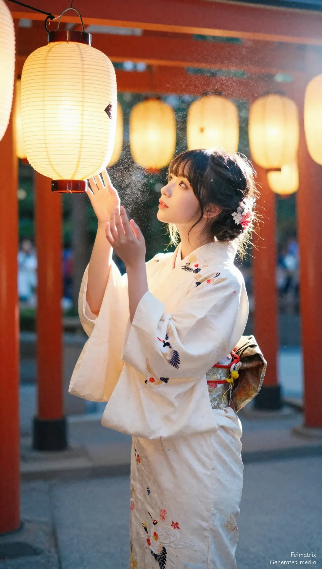 The Amber Pulse of Kyoto Nights