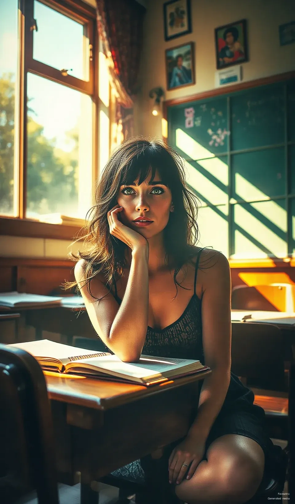 Golden hour glowin’ and feelin’ it all. This oversized sweater (and these boots!) have been our best friends lately – cozy up close to the window with a good book and let the world drift by… sometimes...