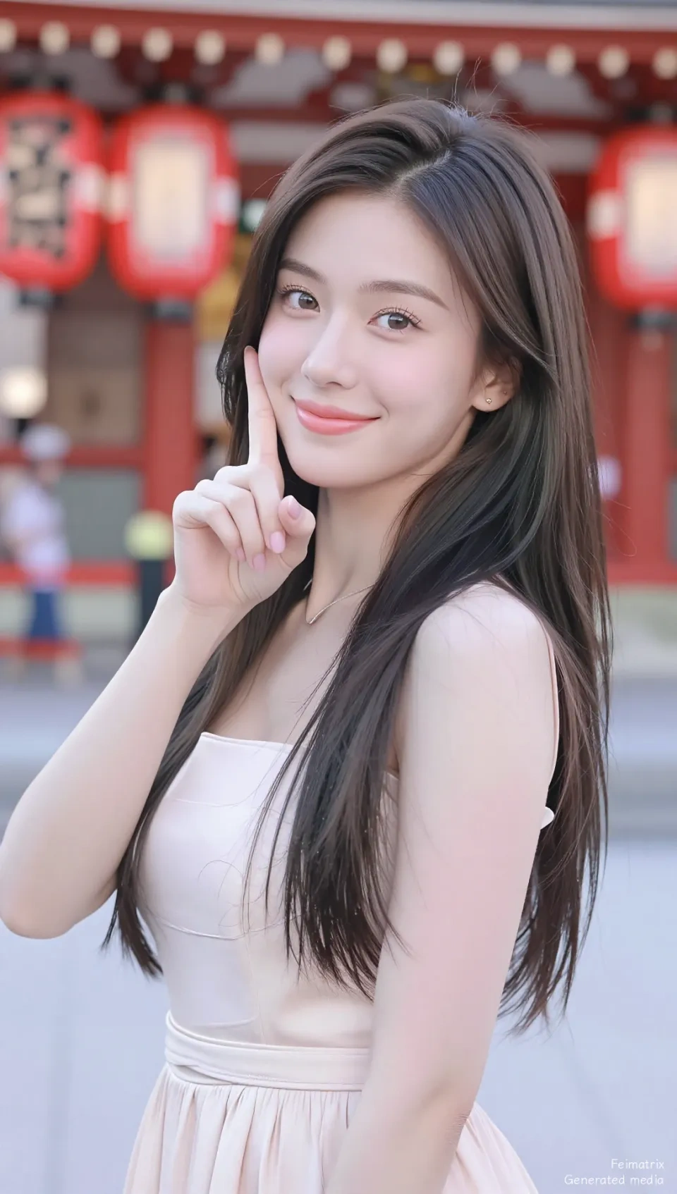 A Young Woman in a Traditional Setting