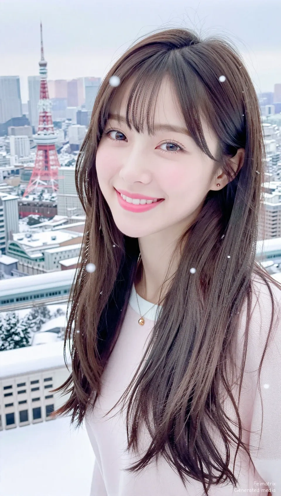 Winter's Gentle Embrace in a Metropolis