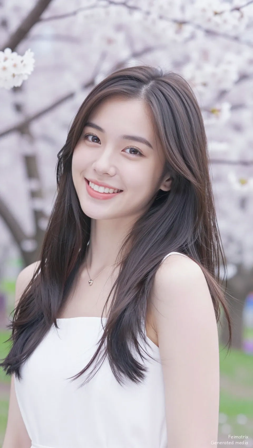 A Blossoming Portrait: Serenity Amidst Spring's Canvas