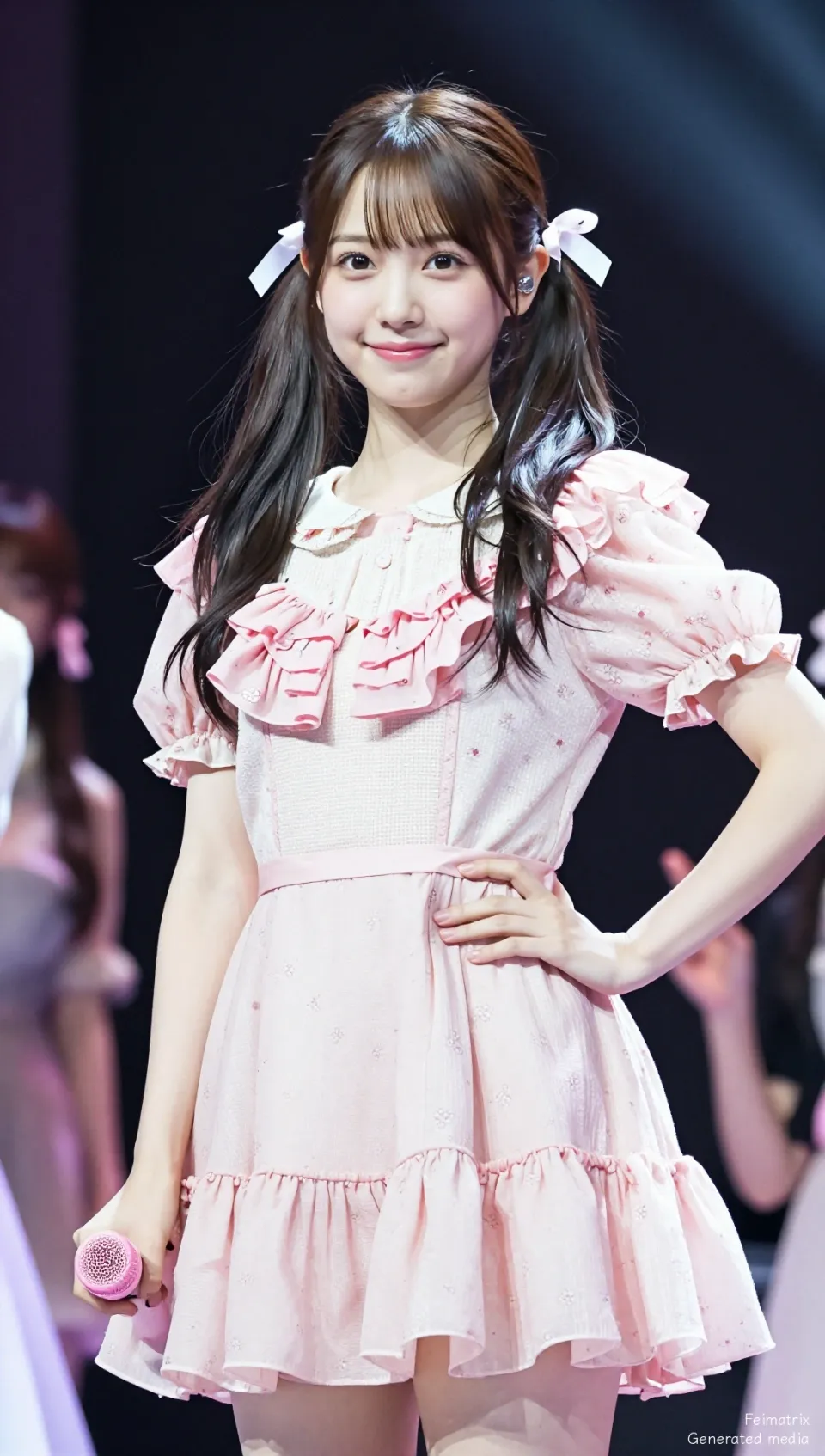 Feeling cute! ✨  Perfect pink dress and adorable bows! 🥰