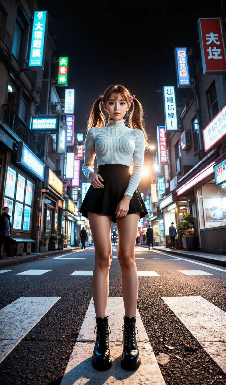 Lost in the neon glow of Tokyo, where every corner is a runway. I'm feeling the vibe of this city tonight! ✨