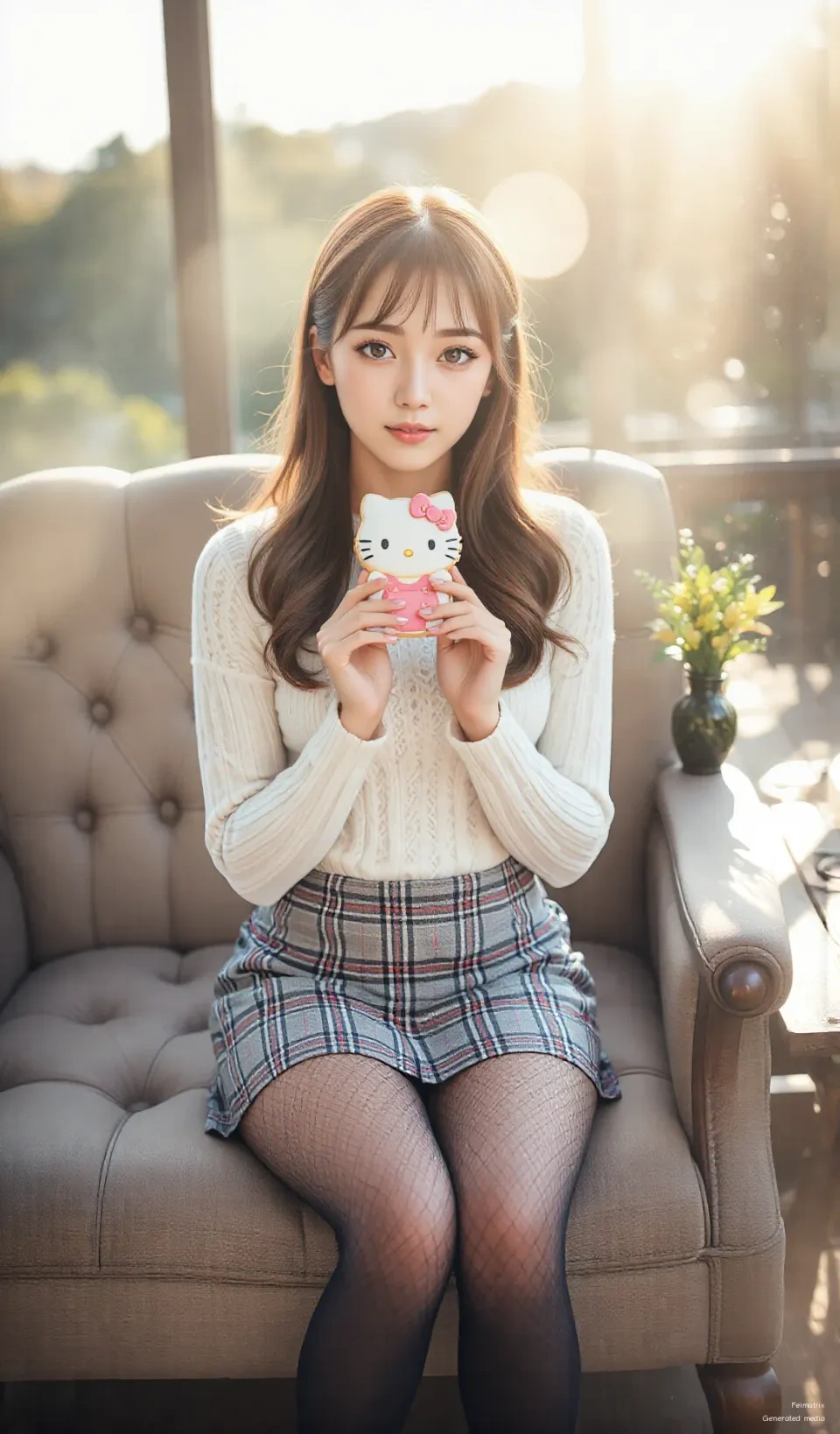 Cozy days and even cozier outfits! ✨ Loving this light – feeling like we’re always chasing that golden hour glow. Here to sip our tea (and maybe sneak one bite of this adorable Hello Kitty biscuit!). ...