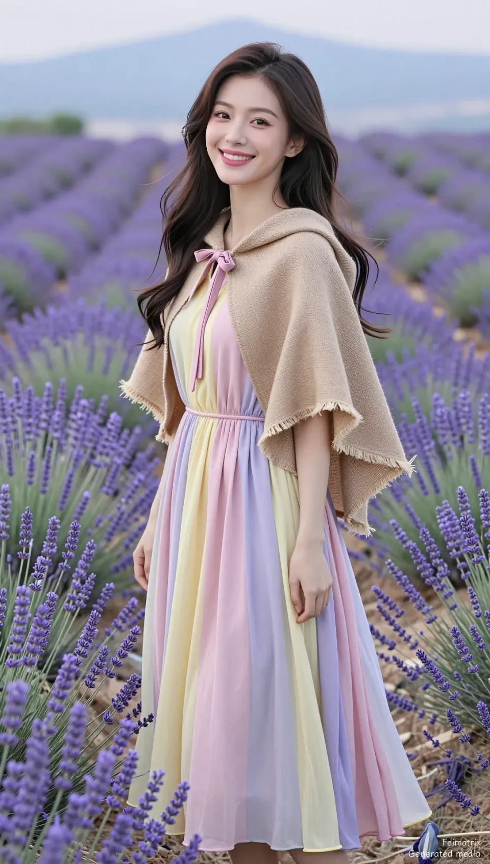 The Neon Pulse Beneath the Lilac Armor