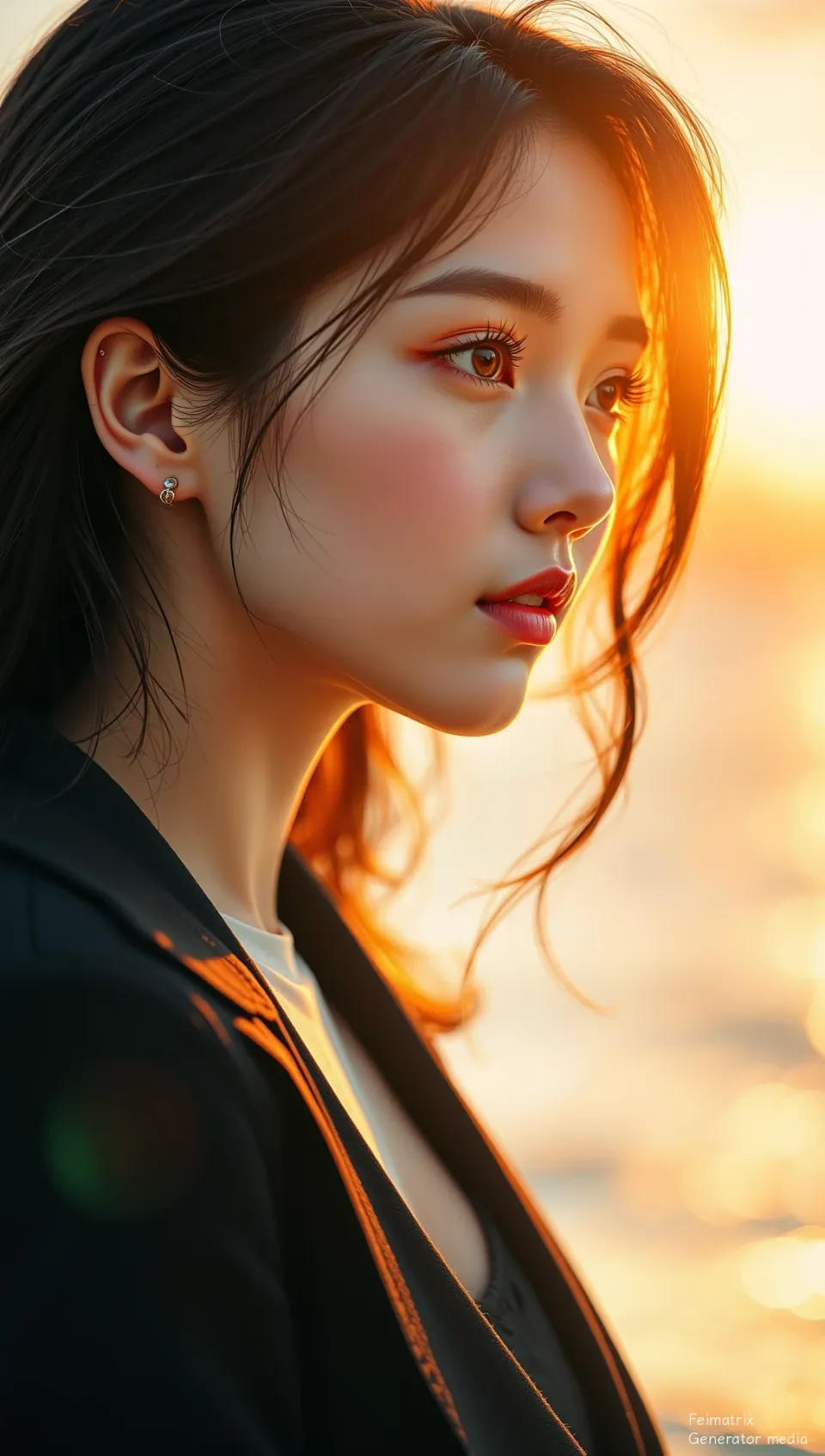 The Sun That Bleeds Gold on Her Skin