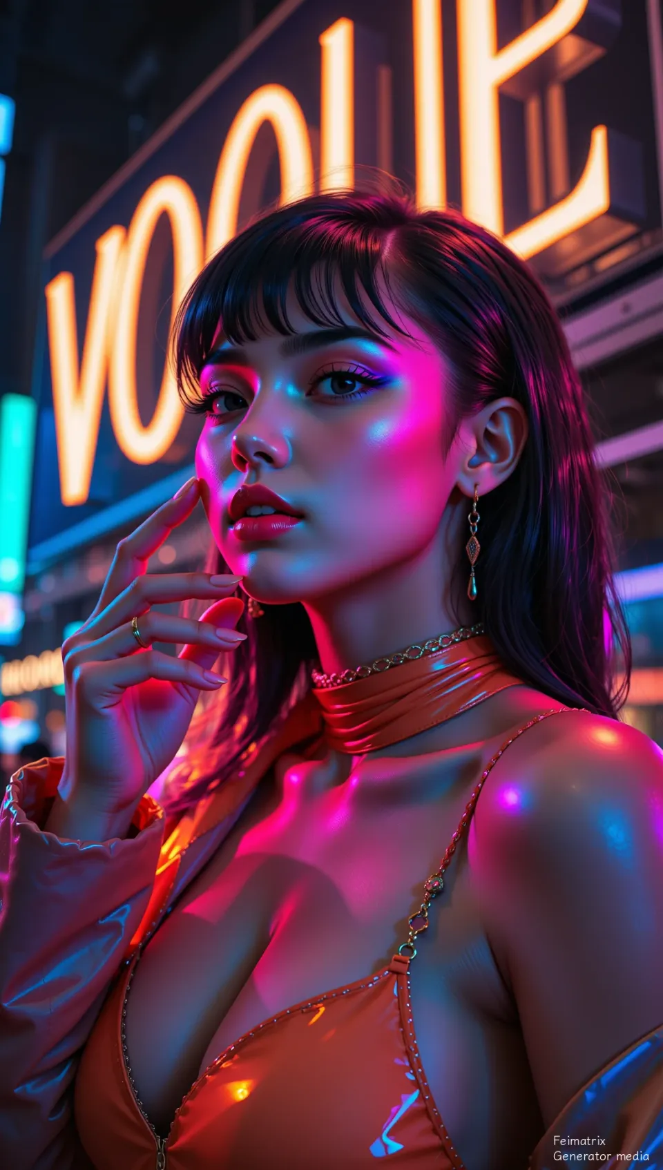 Neon Dust in the Velvet Hour