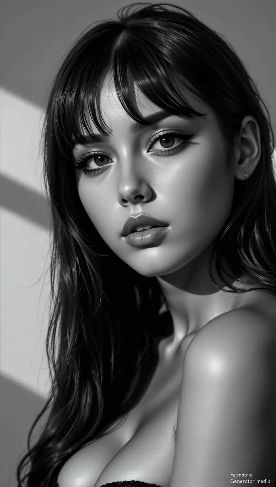 The Geometry of a Tender Touch in Monochrome Solitude