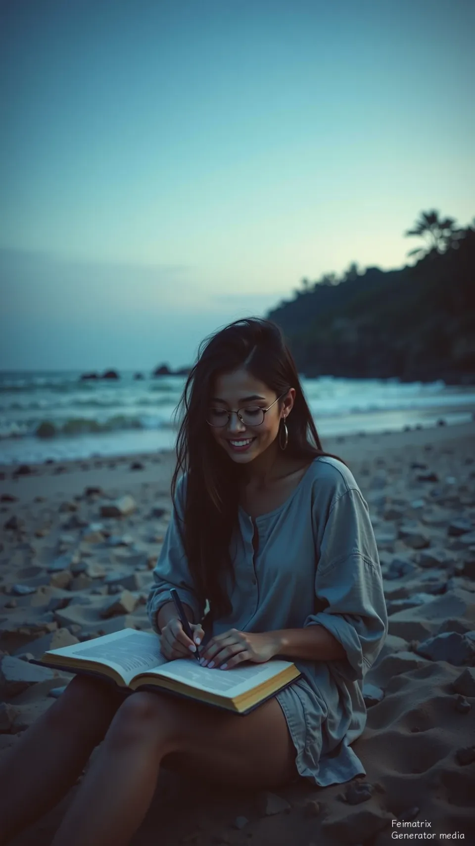 The Kinetic Glow of a Shoreline Memory