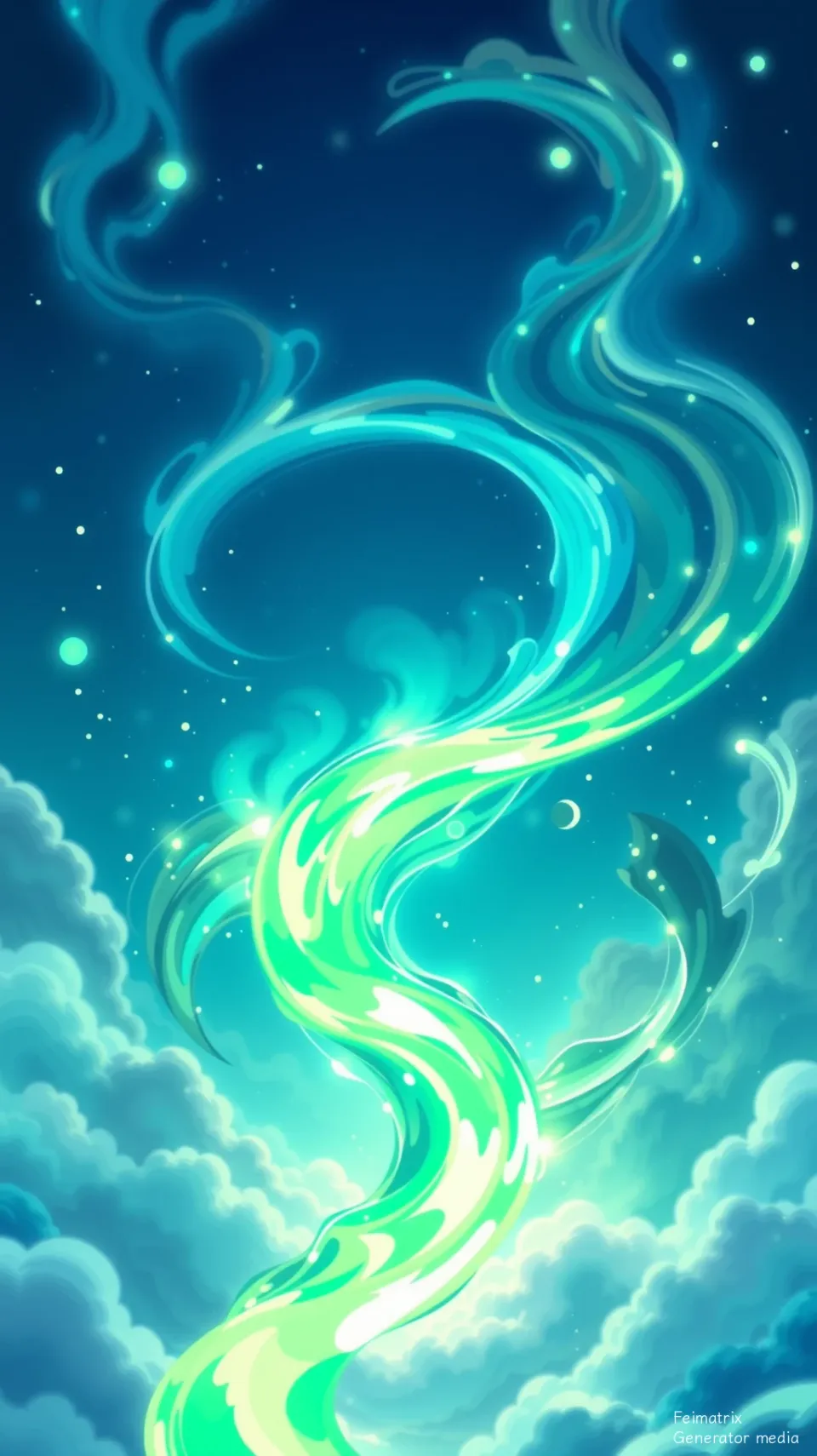 Cyan Breath in a Concrete Lung