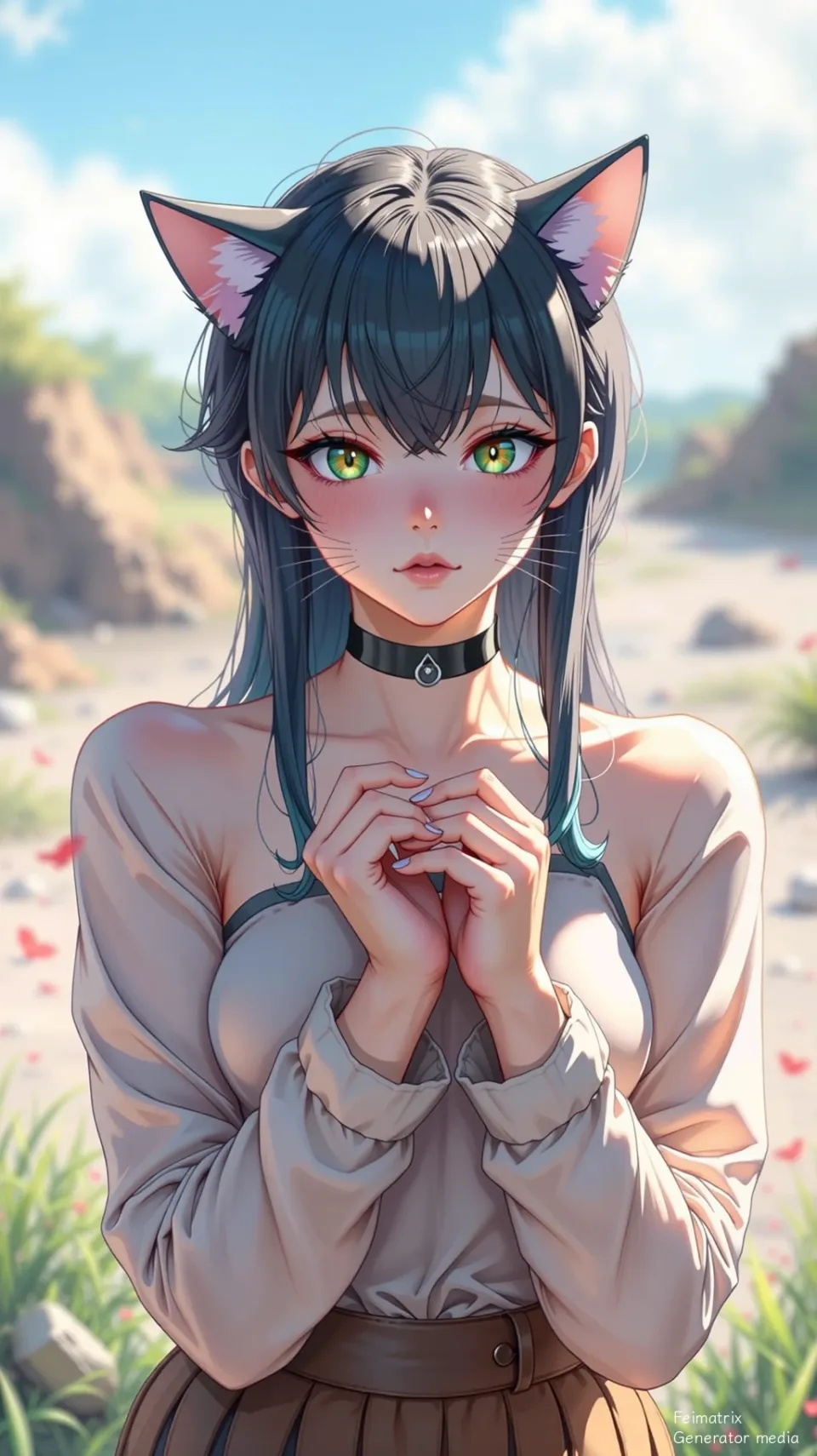 Neon Purr in a Concrete Heartbeat