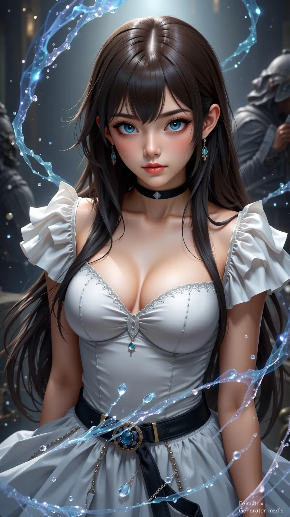 The Moonlight Blue Macaron of Midnight Solace