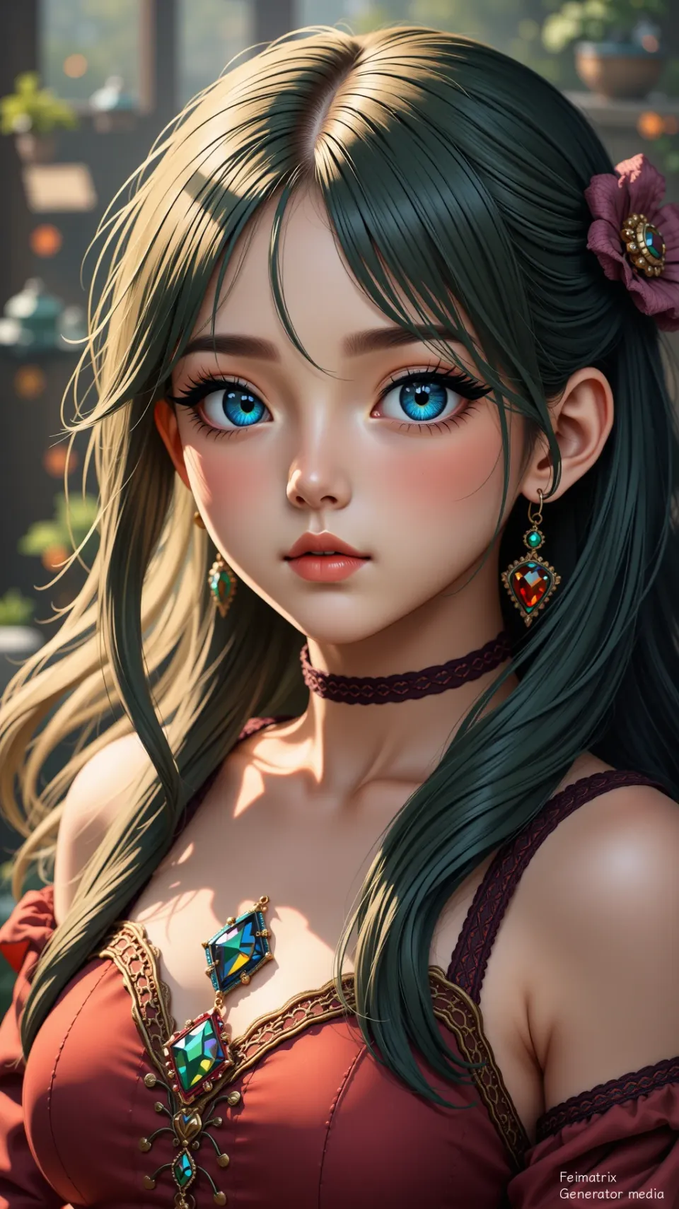 The Sapphire Pulse in a Neon Rain