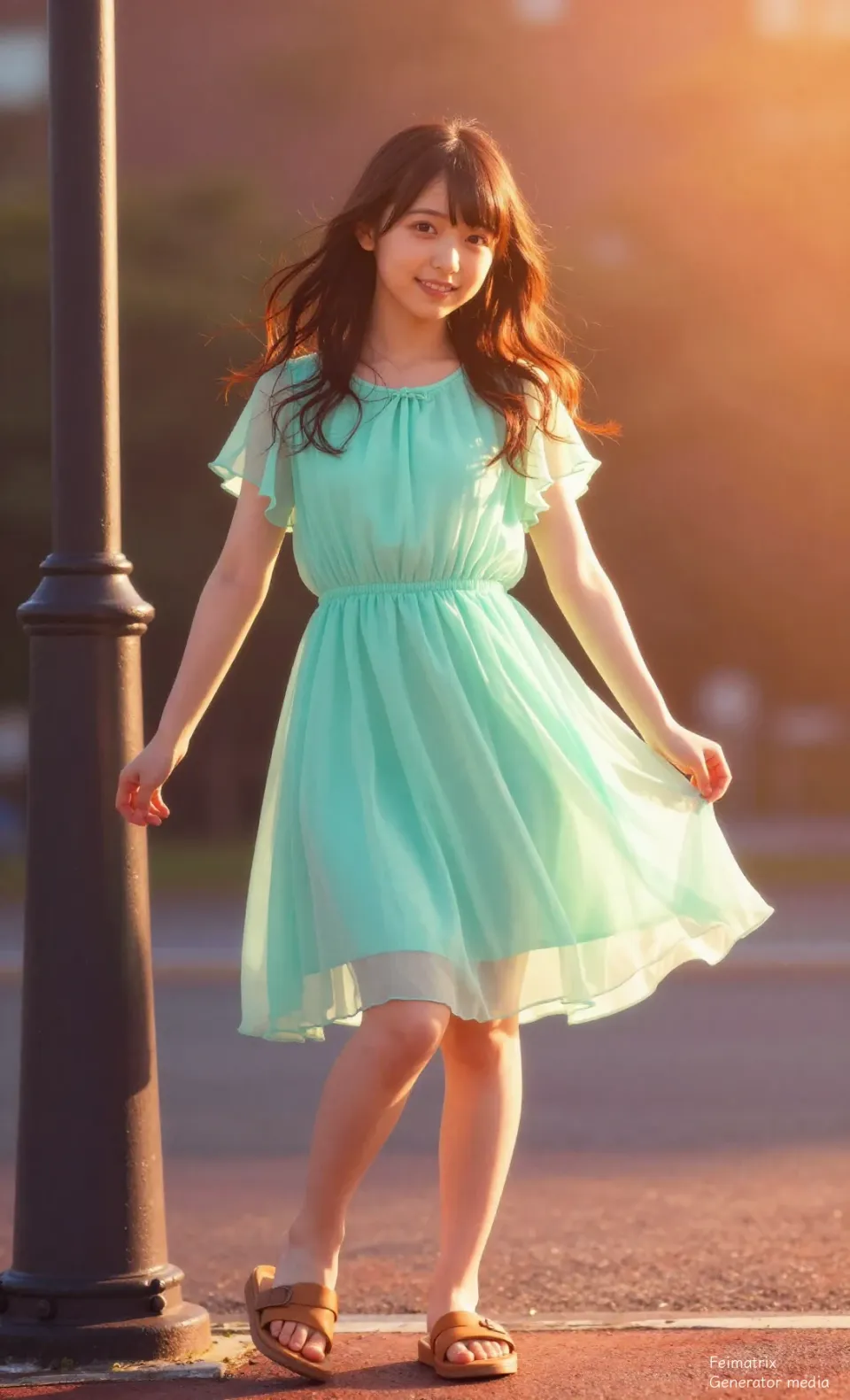 Sunlight on Mint Silk