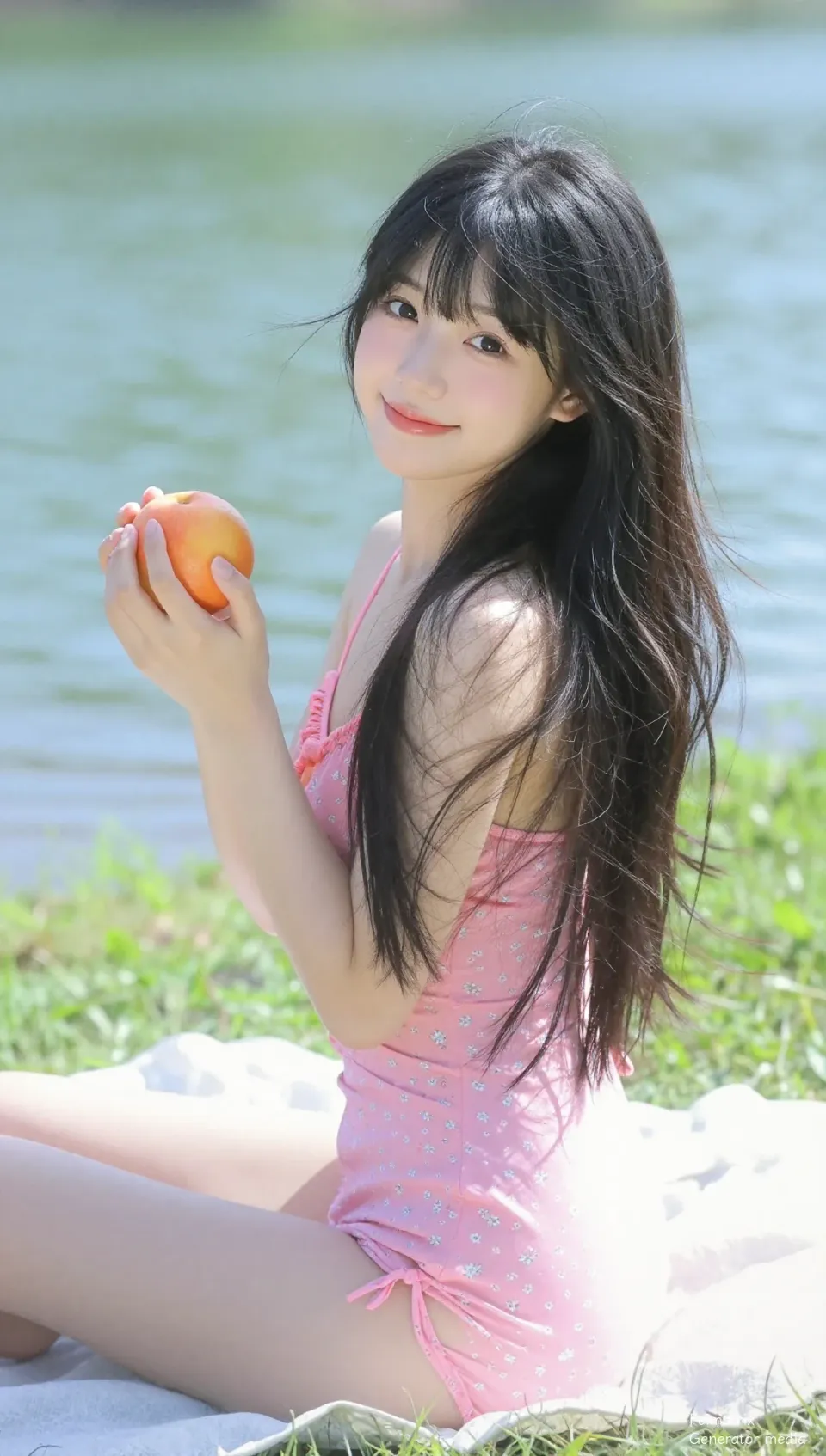 The Peach's Pulsing Core: A Digital Springtime