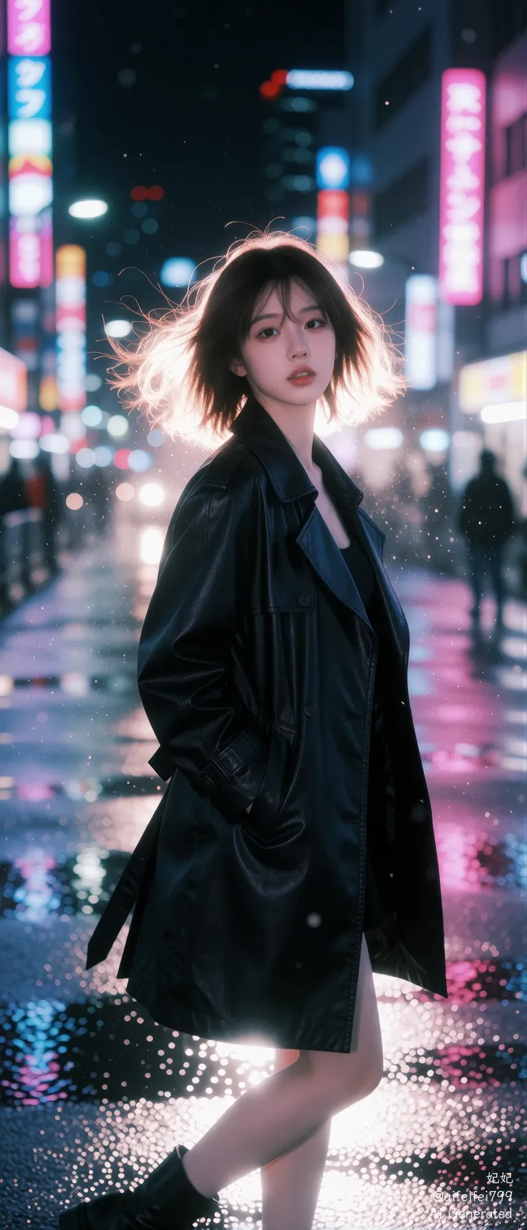 Neon Arteries: A Fever Dream in Leather and Light