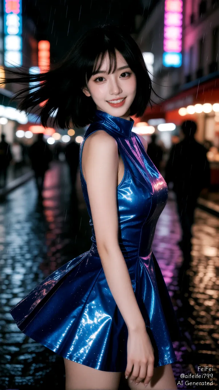 Neon Tears in a Velvet Rain